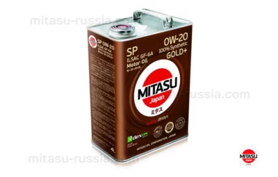 MJ P02 MITASU GOLD Plus SP 0W-20 ILSAC GF-6A 100% Synthetic MJP024