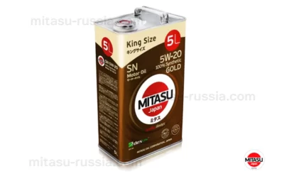 MJ 100 MITASU GOLD SN 5W-20 ILSAC GF-5 100% Synthetic MJ1005