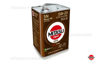 MJ 100 MITASU GOLD SN 5W-20 ILSAC GF-5 100% Synthetic MJ1006