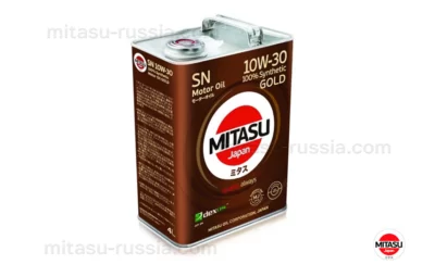 MJ-105 MITASU GOLD SN 10W-30 ILSAC GF-5 100% Synthetic MJ1054