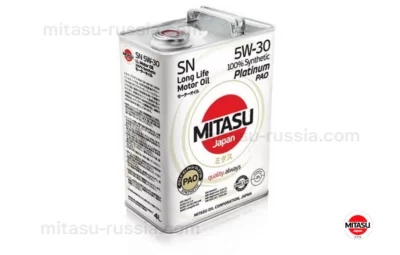 MJ 111 MITASU PLATINUM PAO SN 5W-30 Dexos 2 100% Synthetic MJ1114