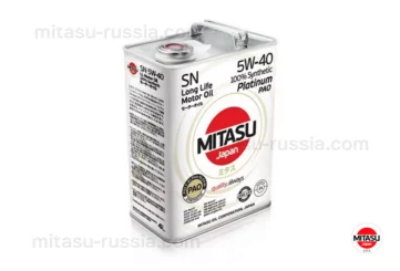 MJ 112 MITASU PLATINUM PAO SN 5W-40 100% Synthetic MJ1124