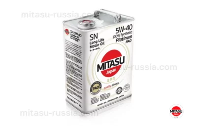 MJ 112 MITASU PLATINUM PAO SN 5W-40 100% Synthetic MJ1124