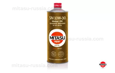 MJ 121 MITASU MOTOR OIL SN 10W-30 ILSAC GF-5 Synthetic Blended MJ1211