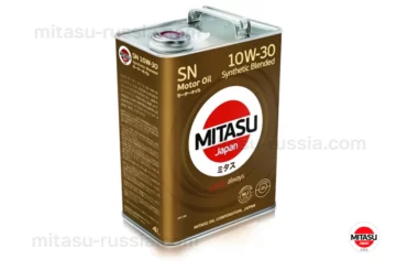 MJ 121 MITASU MOTOR OIL SN 10W-30 ILSAC GF-5 Synthetic Blended MJ1214