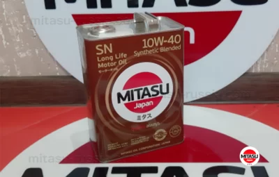 MJ 122A MITASU MOTOR OIL SN 10W-40 Synthetic Blended MJ122A4