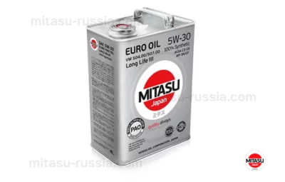 MJ 210 MITASU EURO DIESEL LL 5W-30 100% Synthetic MJ2104